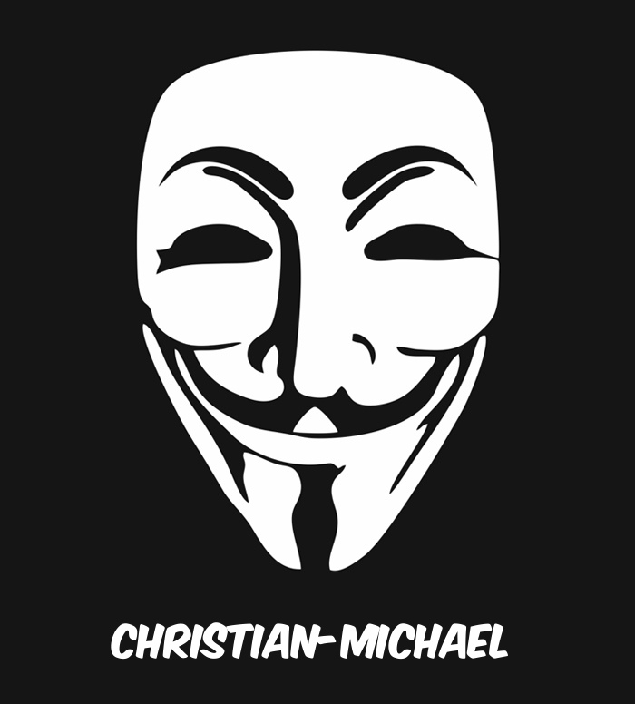 Bilder anonyme Maske namens Christian-Michael
