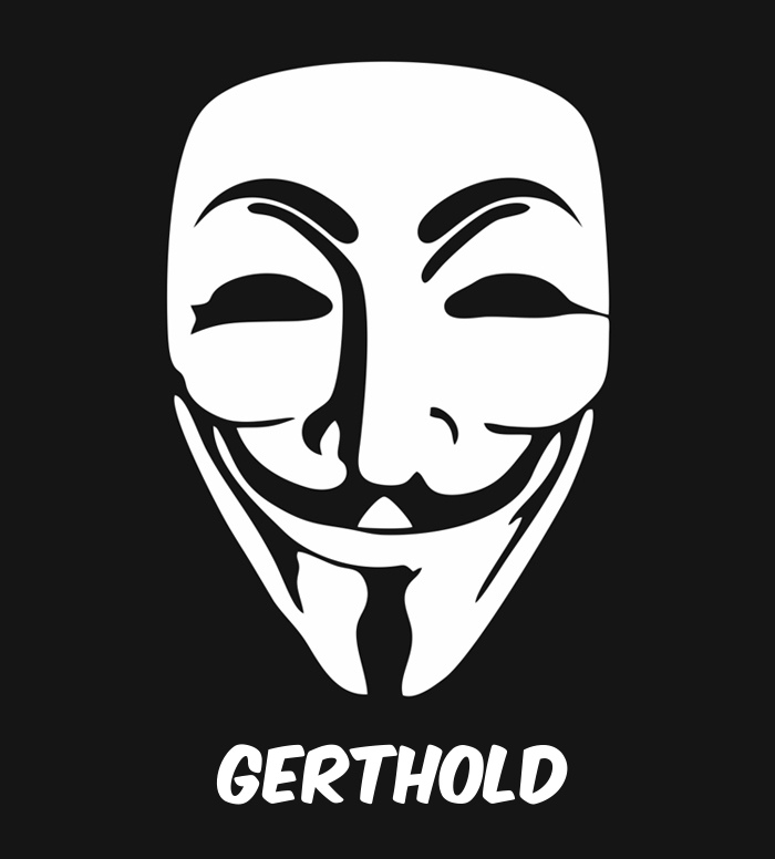 Bilder anonyme Maske namens Gerthold