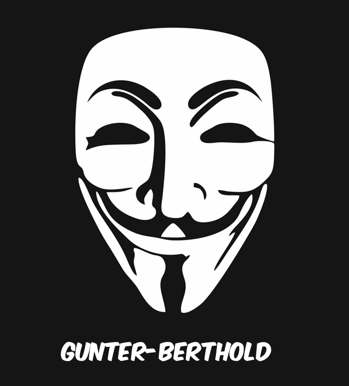 Bilder anonyme Maske namens Gunter-Berthold