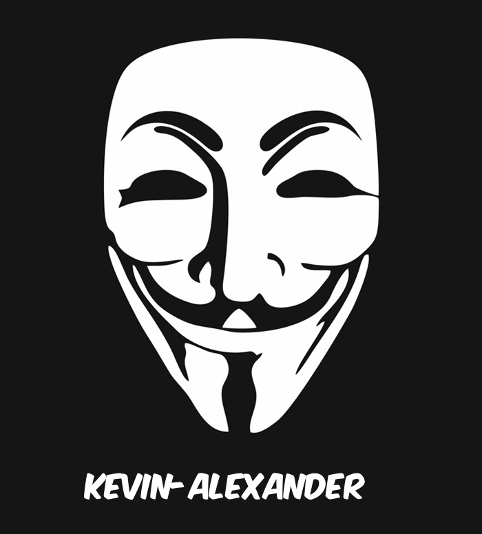 Bilder anonyme Maske namens Kevin-Alexander