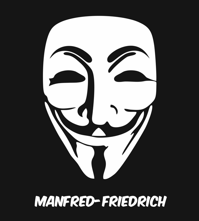 Bilder anonyme Maske namens Manfred-Friedrich