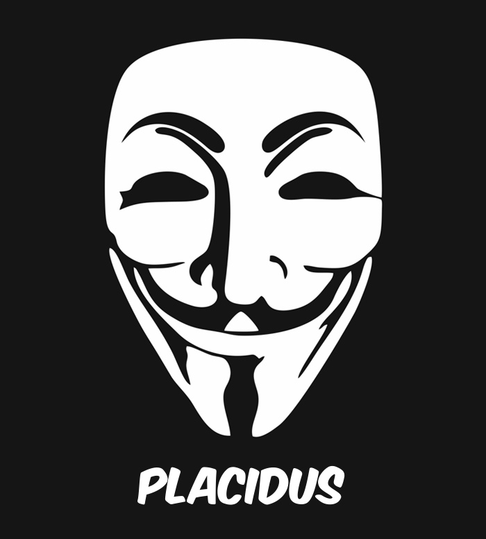 Bilder anonyme Maske namens Placidus