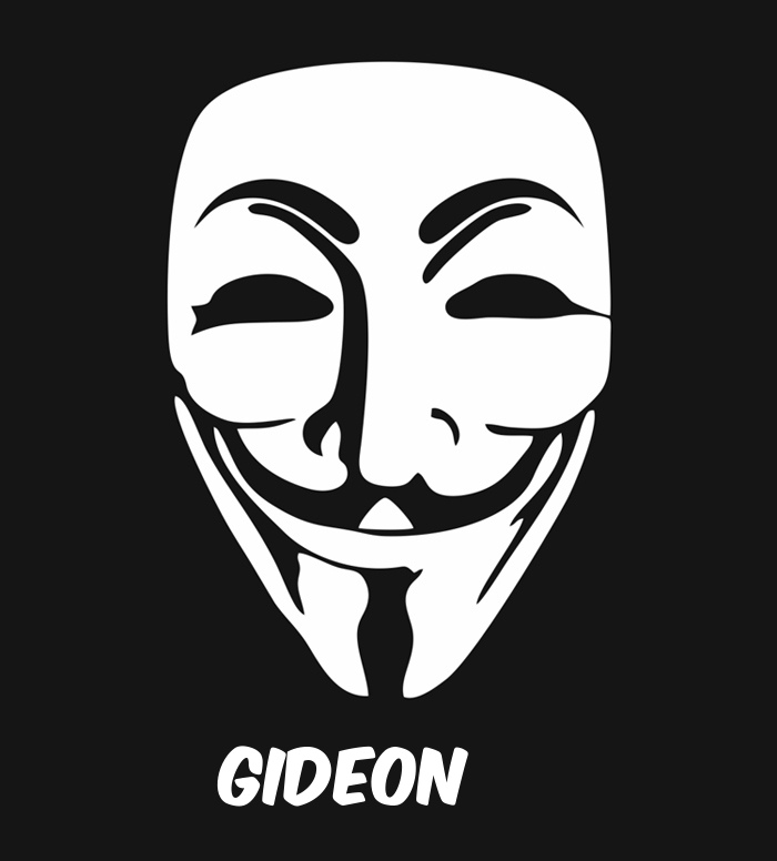 Bilder anonyme Maske namens Gideon