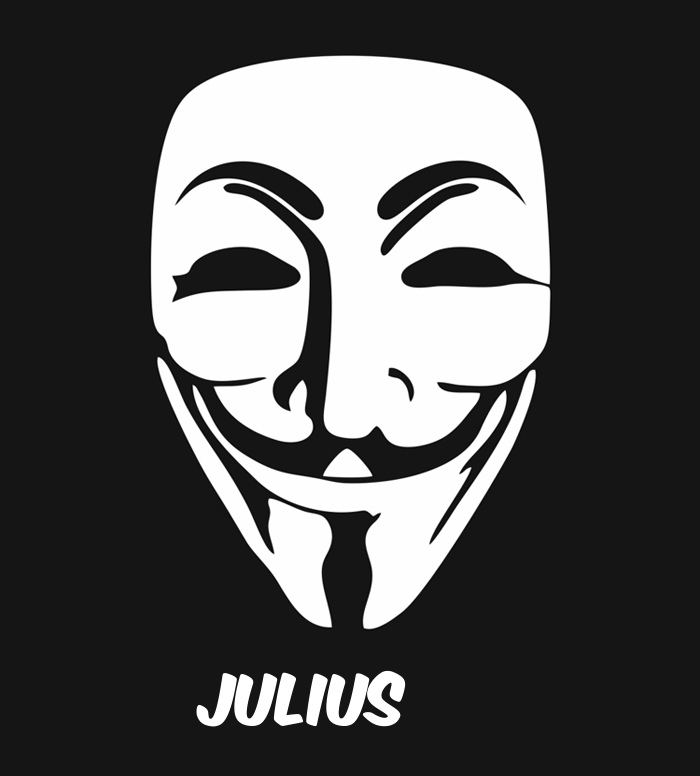Bilder anonyme Maske namens Julius
