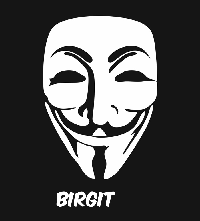 Bilder anonyme Maske namens Birgit Bilder anonyme Maske namens Birgit
