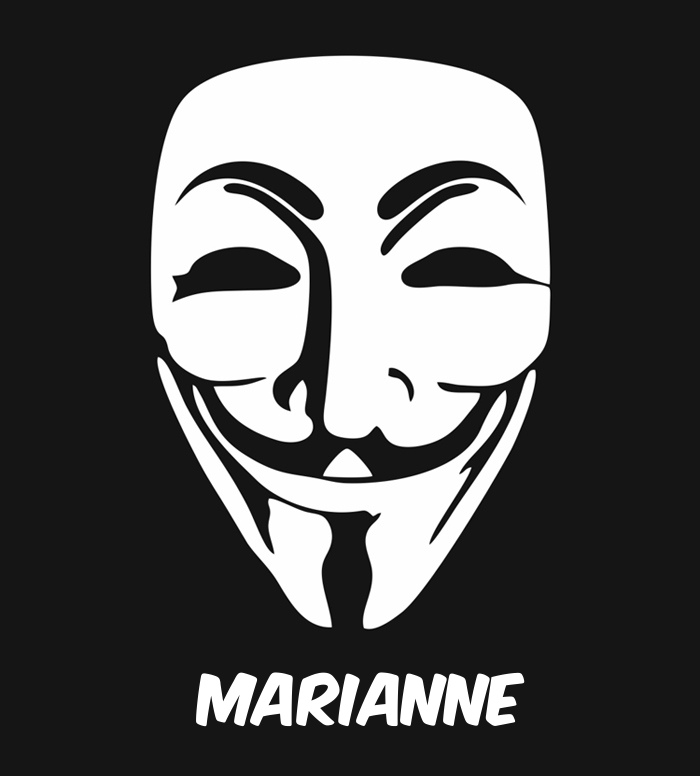 Bilder anonyme Maske namens Marianne