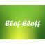 Bildern mit Namen Elof-Eloff
