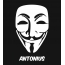 Bilder anonyme Maske namens Antonius