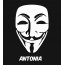 Bilder anonyme Maske namens Antonia