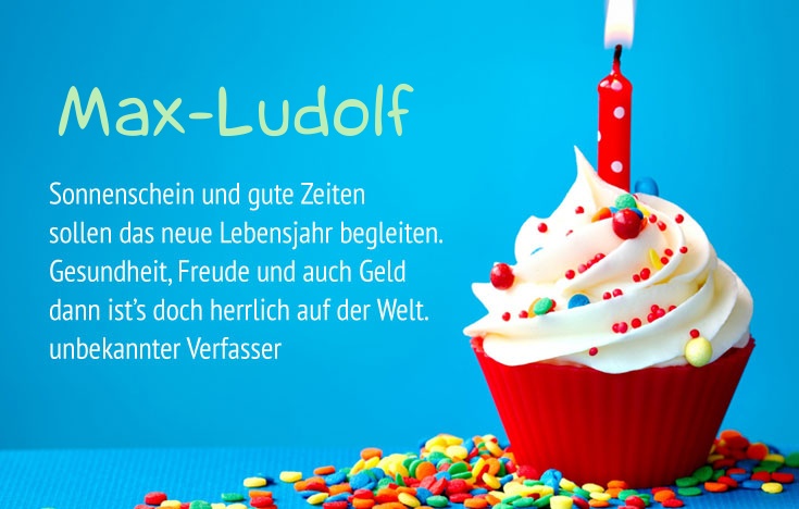 Gratulieren zum geburtstag fr Max-Ludolf