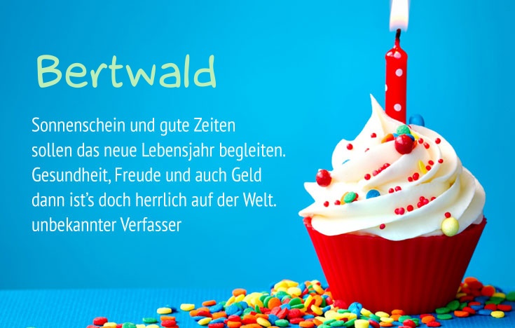 Gratulieren zum geburtstag fr Bertwald