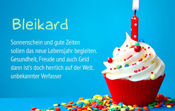 Gratulieren zum geburtstag fr Bleikard