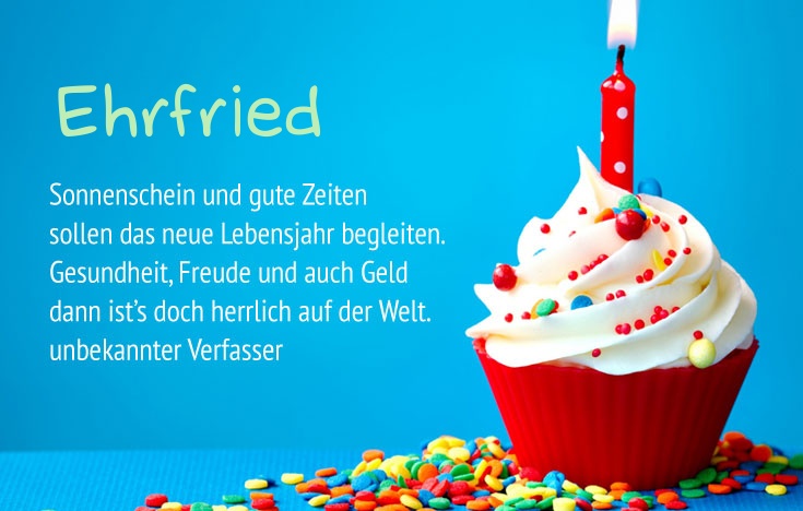 Gratulieren zum geburtstag fr Ehrfried