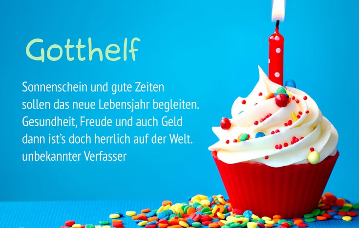 Gratulieren zum geburtstag fr Gotthelf