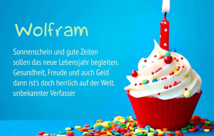 Gratulieren zum geburtstag für Wolfram Gratulieren zum geburtstag für Wolfram