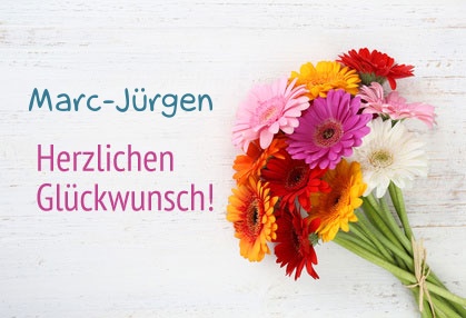 Blumen zum geburtstag fr Marc-Jrgen