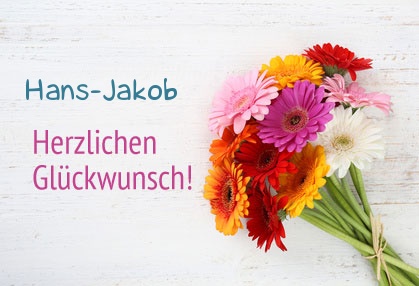 Blumen zum geburtstag fr Hans-Jakob