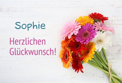 Blumen zum geburtstag fr Sophie