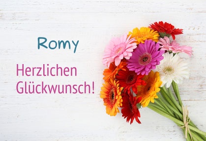 Blumen zum geburtstag für Romy Blumen zum geburtstag für Romy