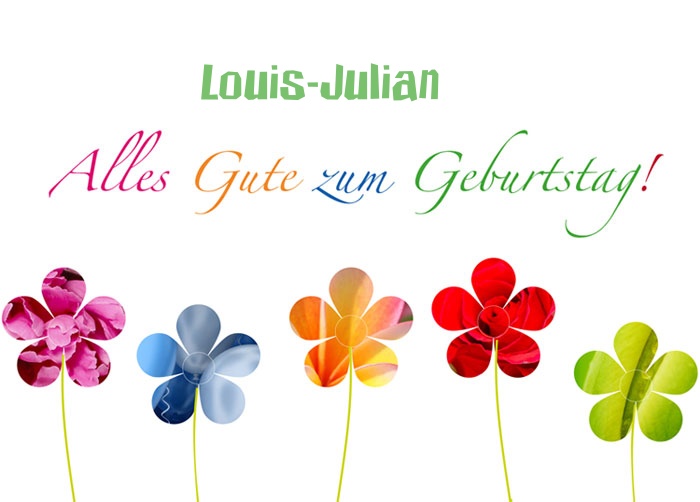 Bilder zum geburtstag fr Louis-Julian