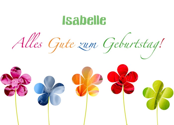 Bilder zum geburtstag fr Isabelle