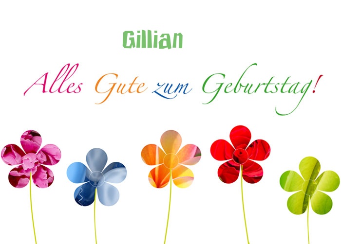 Bilder zum geburtstag fr Gillian