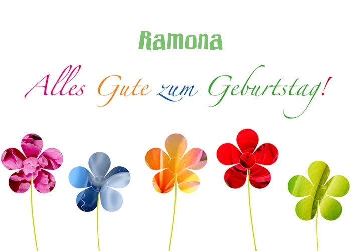 Bilder zum geburtstag fr Ramona