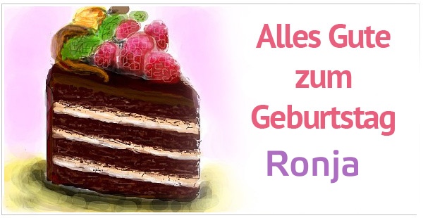 Alles Gute zum Geburtstag, Ronja!
