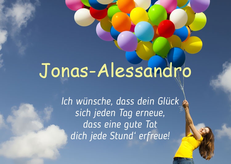 Gedicht zum geburtstag fr Jonas-Alessandro