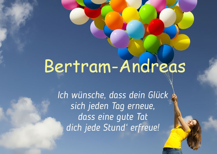 Gedicht zum geburtstag fr Bertram-Andreas