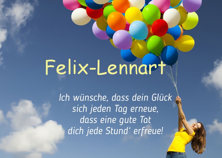 Gedicht zum geburtstag fr Felix-Lennart