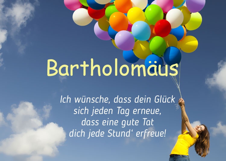 Gedicht zum geburtstag fr Bartholomus