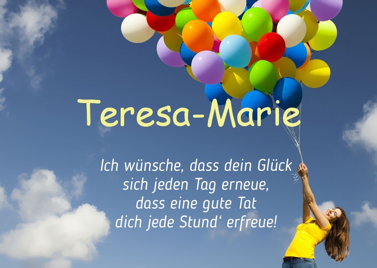 Gedicht zum geburtstag fr Teresa-Marie