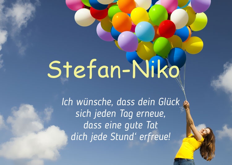 Gedicht zum geburtstag fr Stefan-Niko