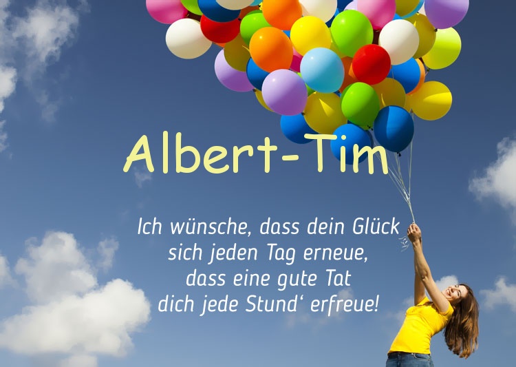 Gedicht zum geburtstag fr Albert-Tim