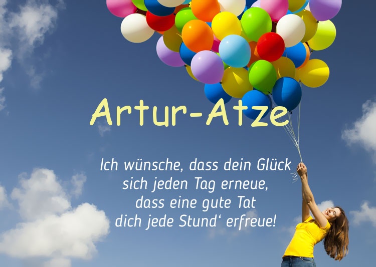 Gedicht zum geburtstag fr Artur-Atze