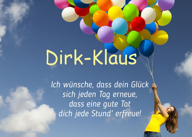 Gedicht zum geburtstag fr Dirk-Klaus