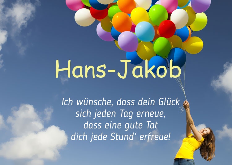 Gedicht zum geburtstag fr Hans-Jakob