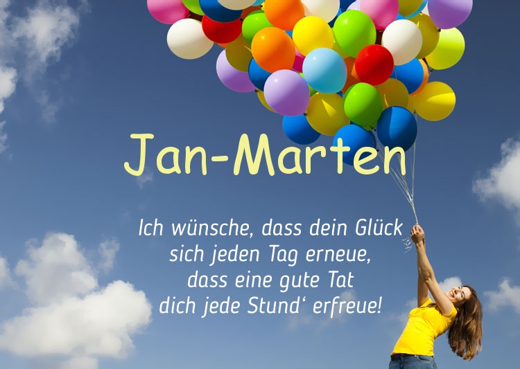 Gedicht zum geburtstag fr Jan-Marten