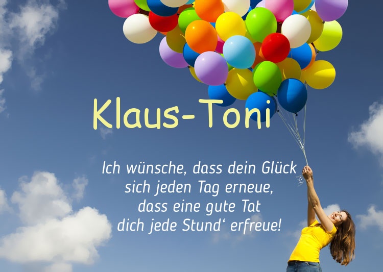 Gedicht zum geburtstag fr Klaus-Toni