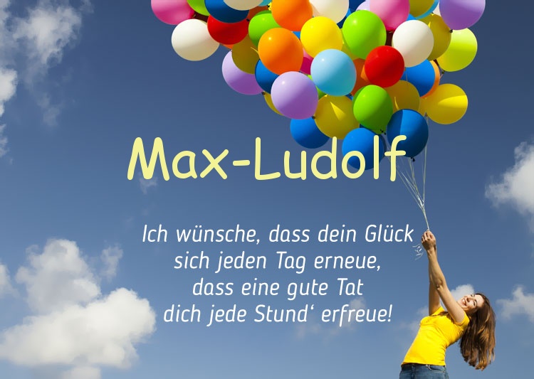 Gedicht zum geburtstag fr Max-Ludolf