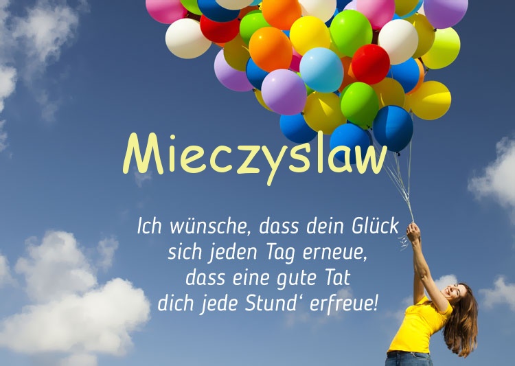 Gedicht zum geburtstag fr Mieczyslaw