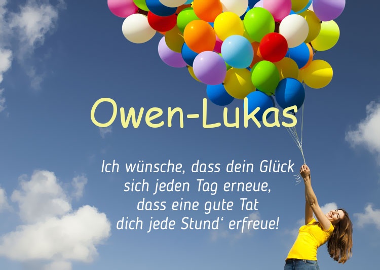 Gedicht zum geburtstag fr Owen-Lukas