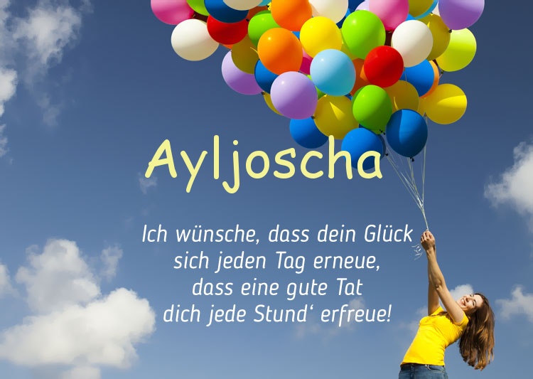 Gedicht zum geburtstag fr Ayljoscha