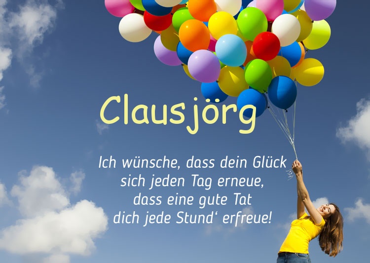 Gedicht zum geburtstag fr Clausjrg