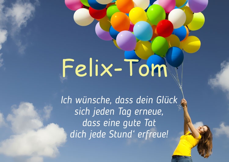 Gedicht zum geburtstag fr Felix-Tom
