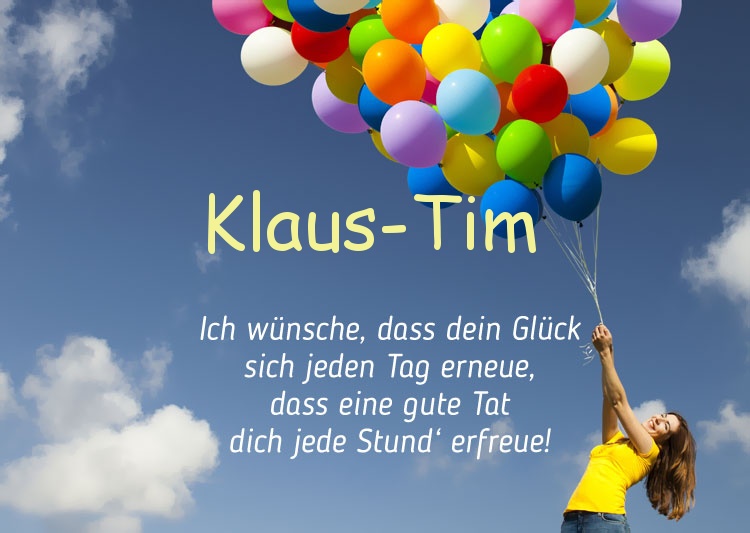 Gedicht zum geburtstag fr Klaus-Tim