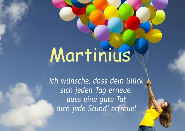 Gedicht zum geburtstag fr Martinius