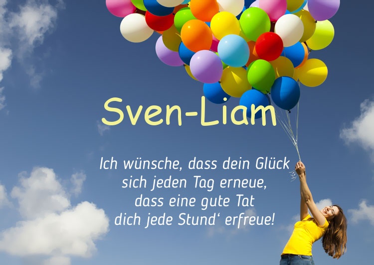 Gedicht zum geburtstag fr Sven-Liam