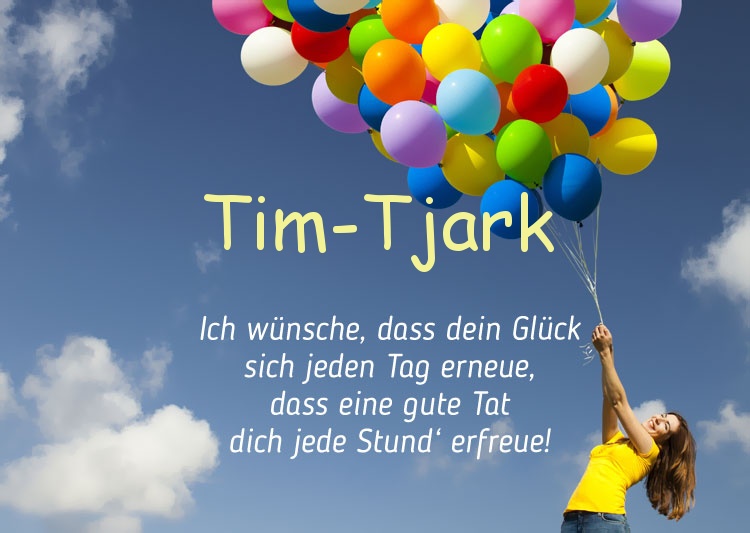 Gedicht zum geburtstag fr Tim-Tjark